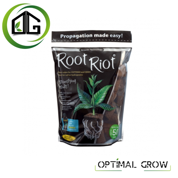 Sac de 50 Bouchons de Bouturage Root Riot - Growth Technology