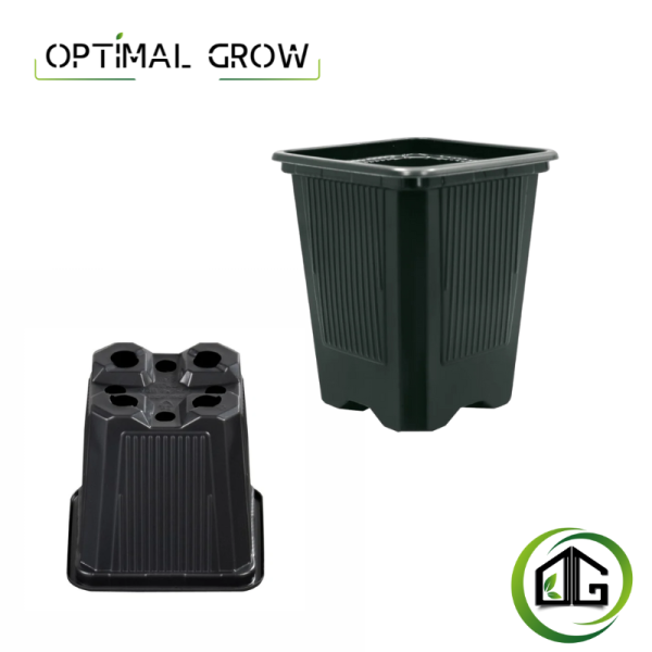 Pot carré plastique 0.25L